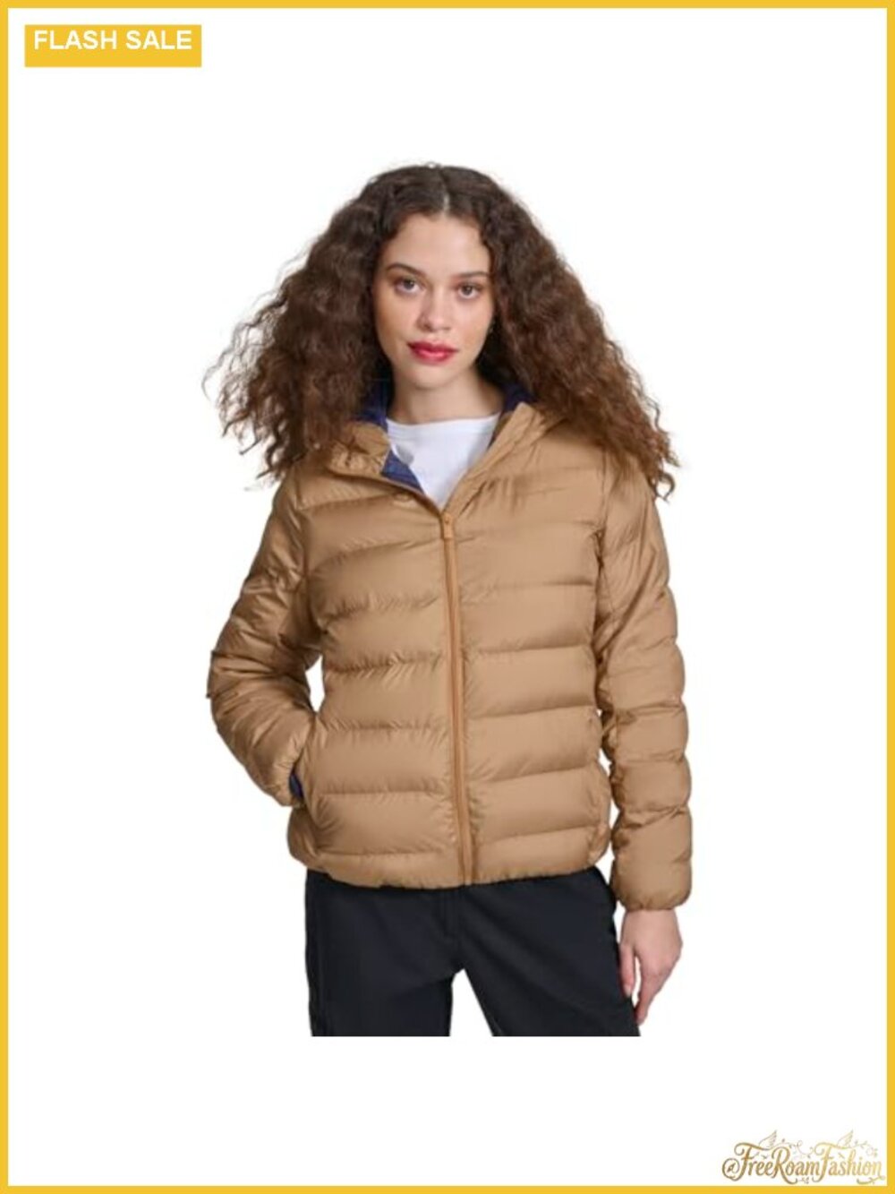 Quilted Packable Puffer Jacket Hooded Coat